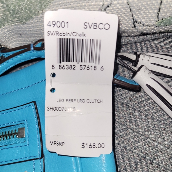 Coach Large legacy Perforated Clutch/ Wristlet - Picture 6 of 8